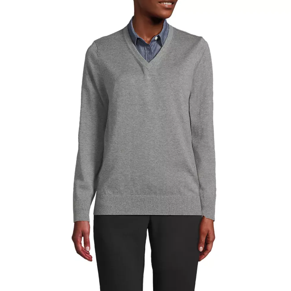 Unisex Cotton Modal Vneck Pullover Sweater