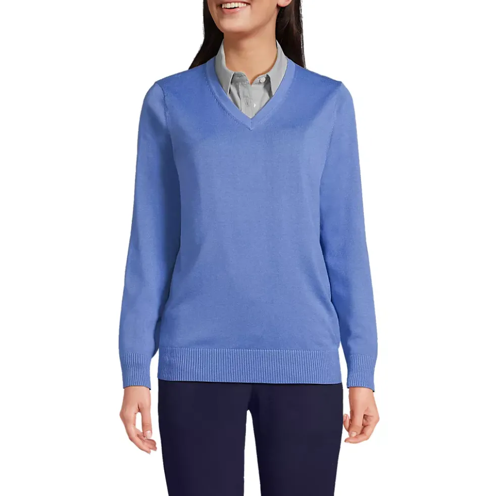 Unisex Cotton Modal Vneck Pullover Sweater