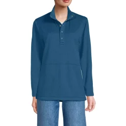Unisex Grid Tech Snapneck Pullover Shirt