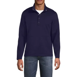 Unisex Grid Tech Snapneck Pullover Shirt