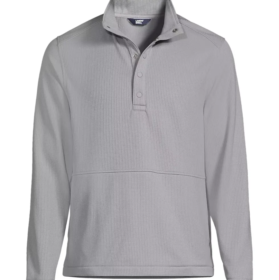 Unisex Grid Tech Snapneck Pullover Shirt
