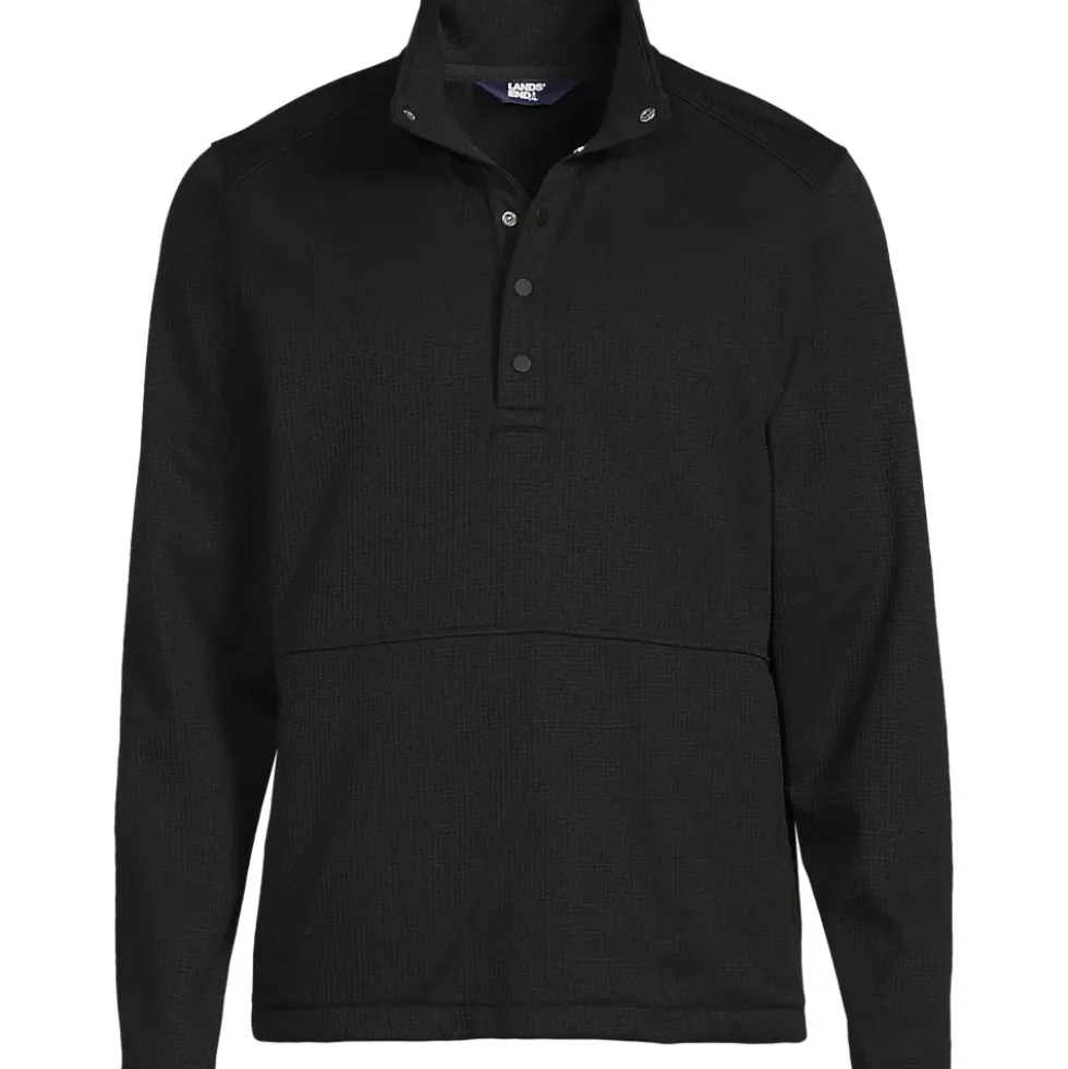 Unisex Grid Tech Snapneck Pullover Shirt