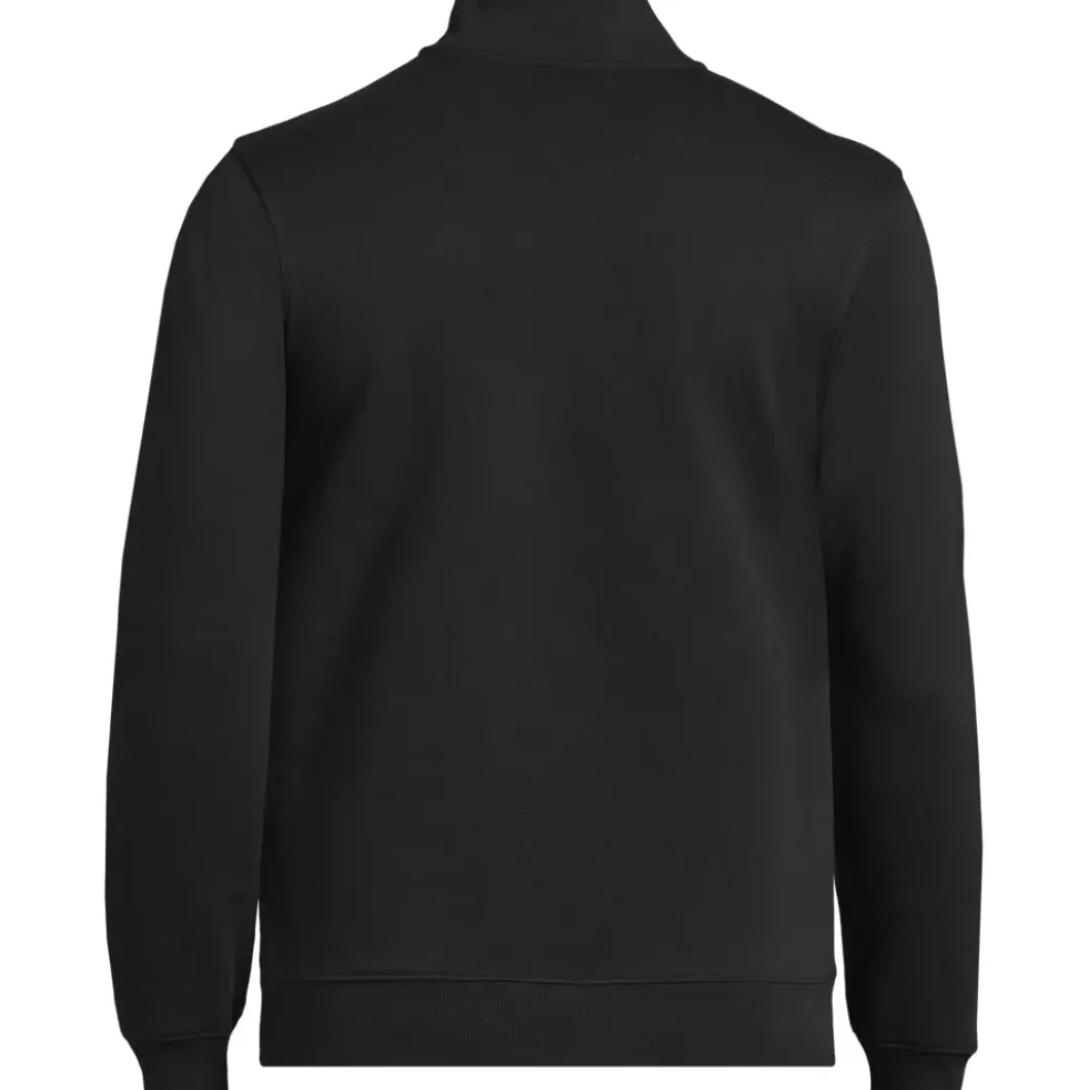 Unisex Long Sleeve Quarter Zip Mock Neck Sweatshirt