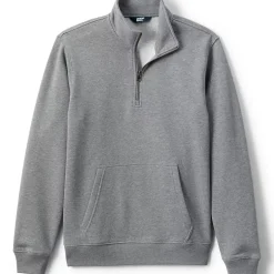 Unisex Long Sleeve Quarter Zip Mock Neck Sweatshirt