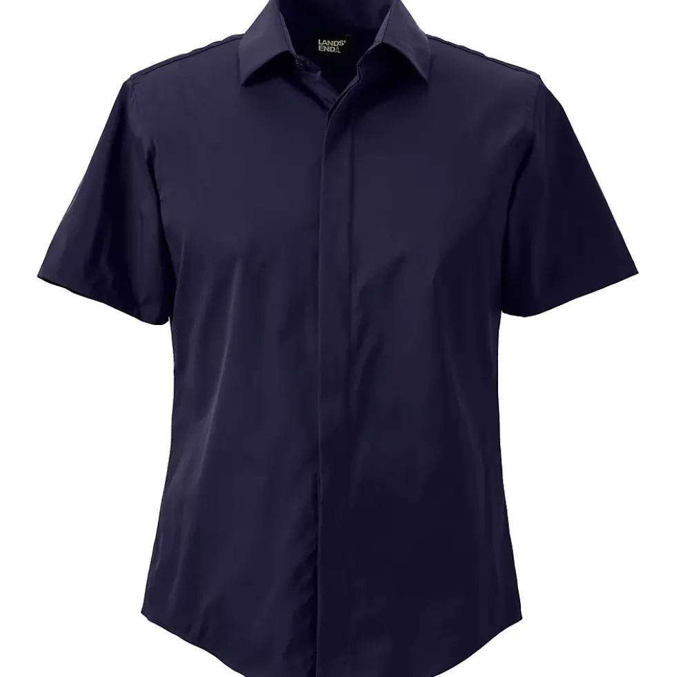 Unisex Performance French Placket Short Sleeve Shirt