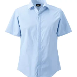 Unisex Performance French Placket Short Sleeve Shirt