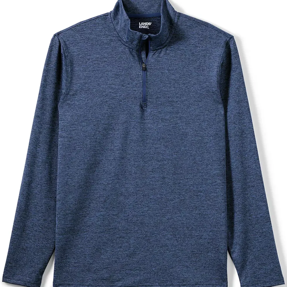 Unisex Rapid Dry Space Dye Quarter Zip Pullover Shirt