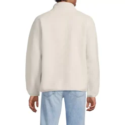 Unisex Snap Neck Fleece Pullover