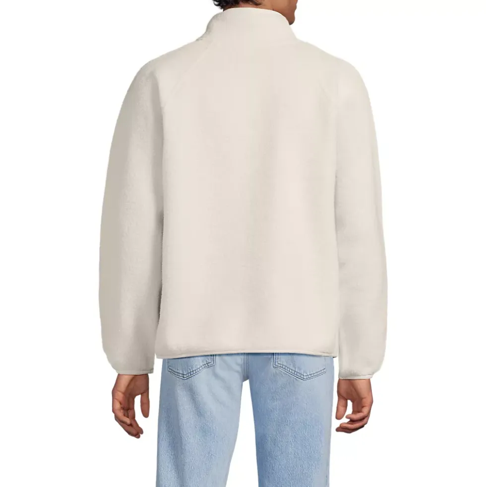 Unisex Snap Neck Fleece Pullover