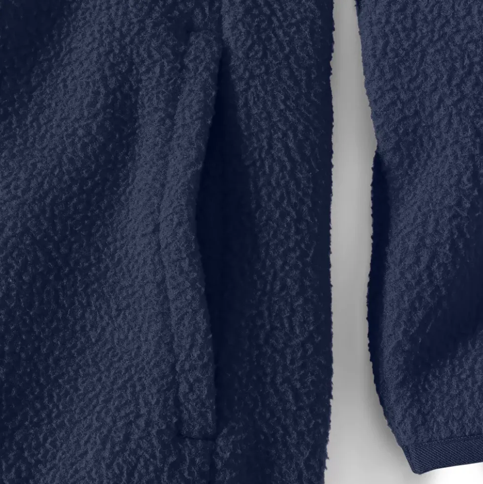 Unisex Snap Neck Fleece Pullover