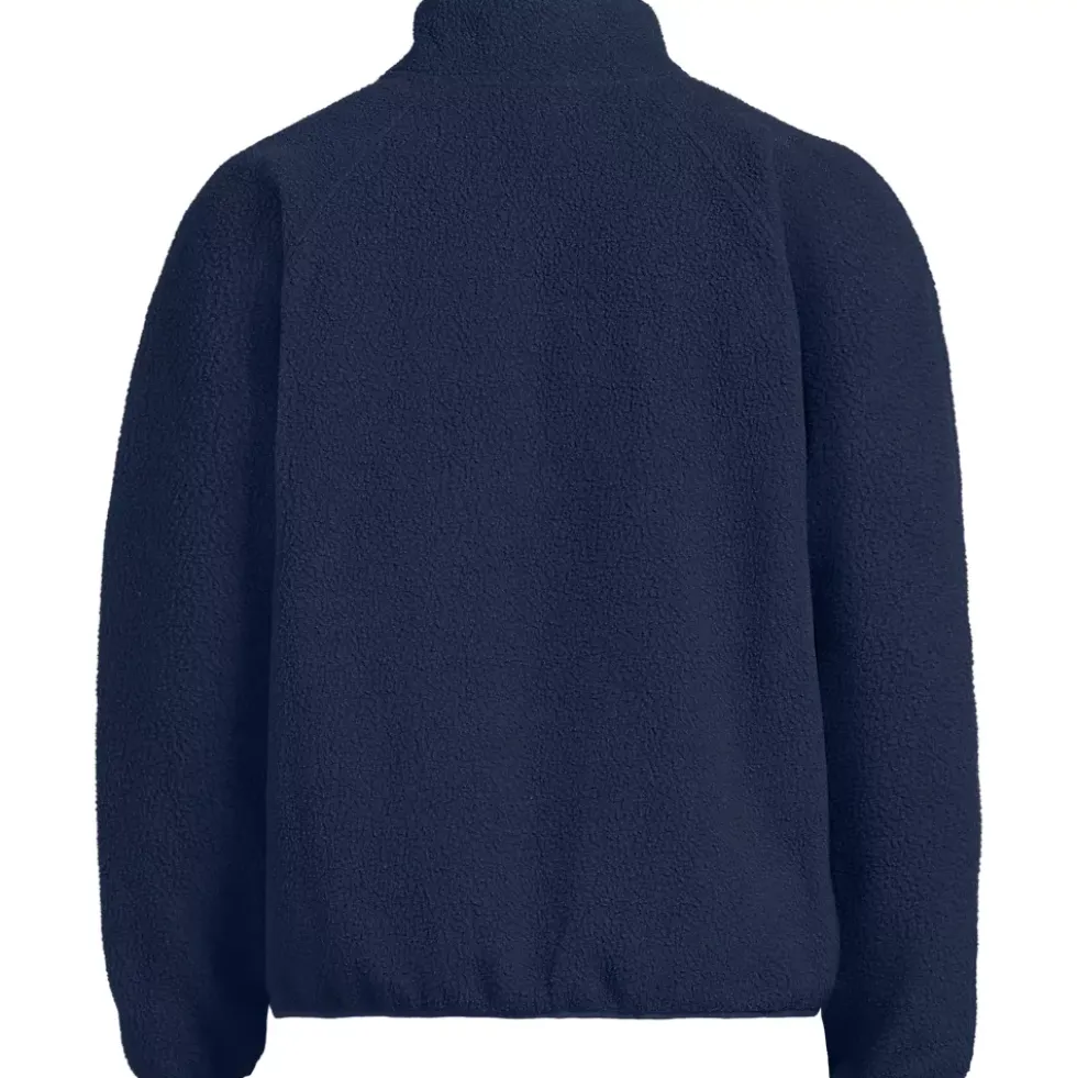 Unisex Snap Neck Fleece Pullover