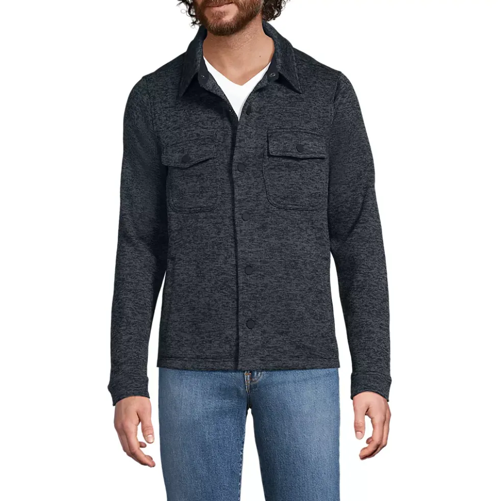Unisex Sweater Fleece Shirt Jacket