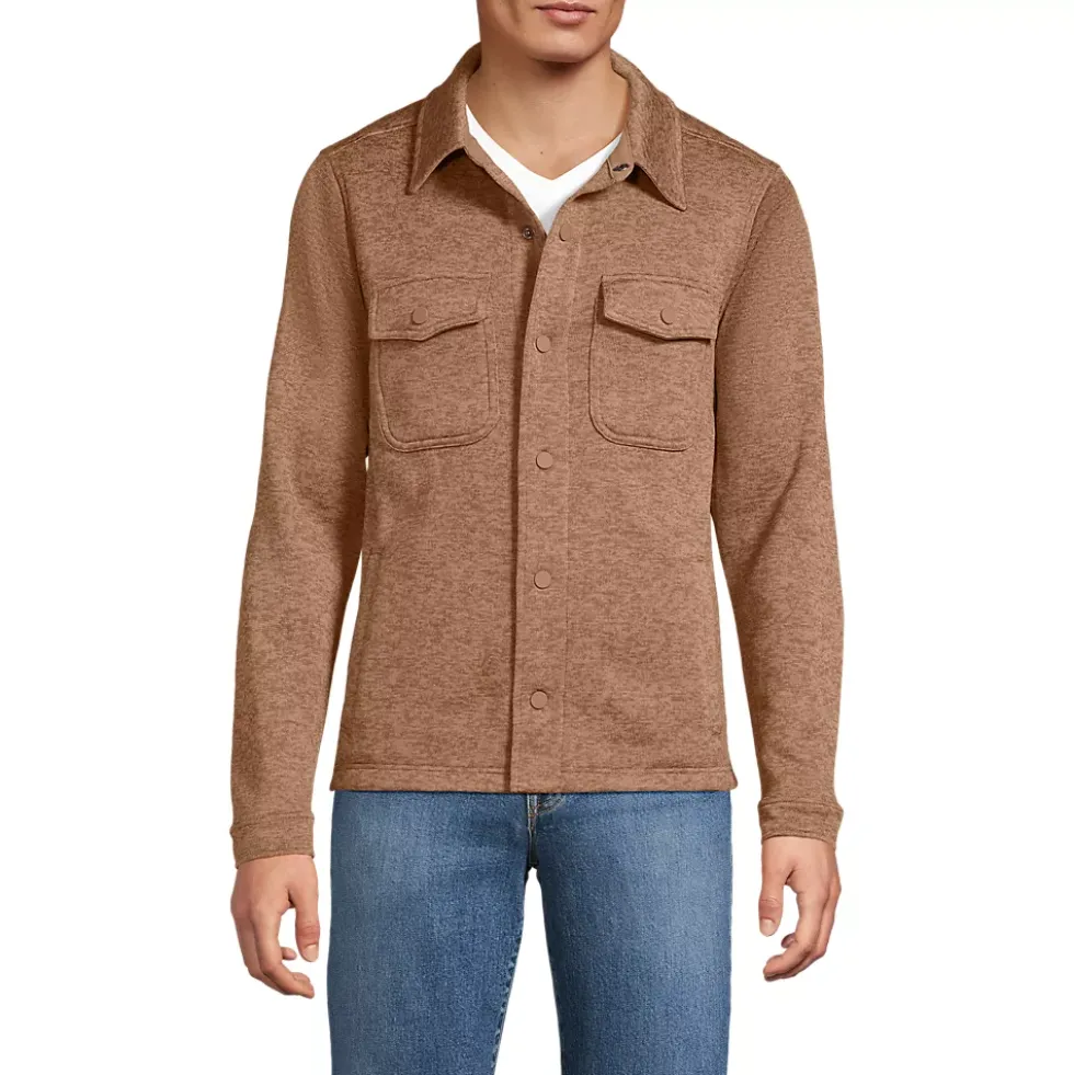 Unisex Sweater Fleece Shirt Jacket