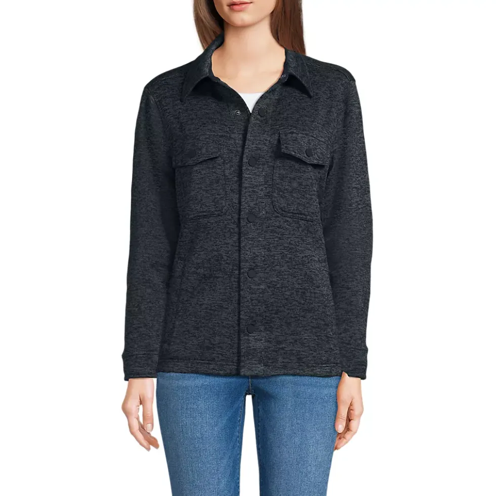 Unisex Sweater Fleece Shirt Jacket