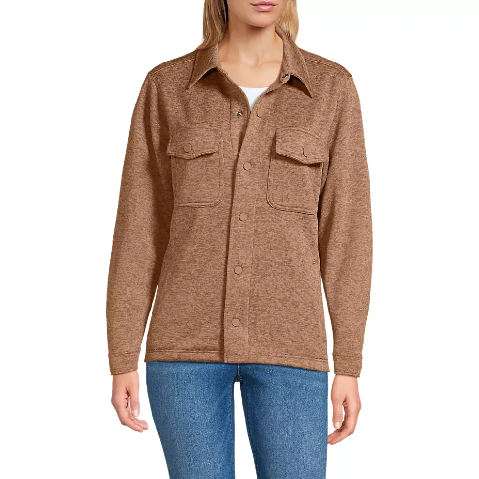 Unisex Sweater Fleece Shirt Jacket