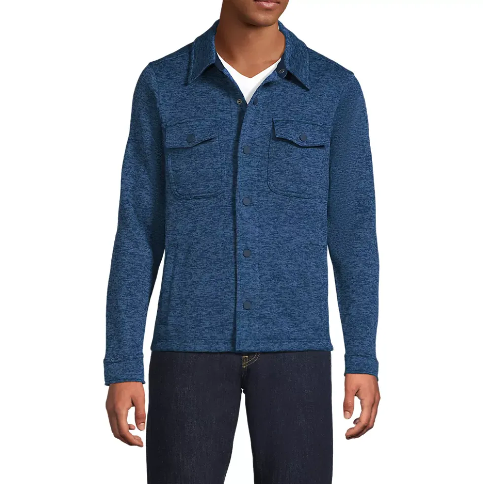 Unisex Sweater Fleece Shirt Jacket