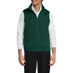 Unisex Sweater Fleece Zip Front Vest