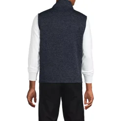 Unisex Sweater Fleece Zip Front Vest