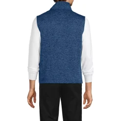 Unisex Sweater Fleece Zip Front Vest