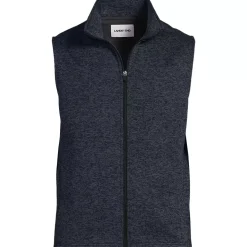 Unisex Sweater Fleece Zip Front Vest