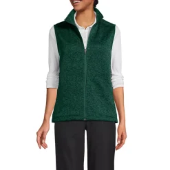 Unisex Sweater Fleece Zip Front Vest