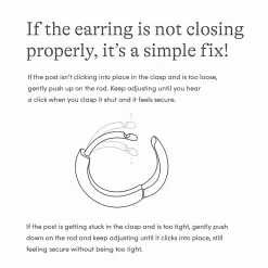 Water-Resistant Heart Hoop Earrings