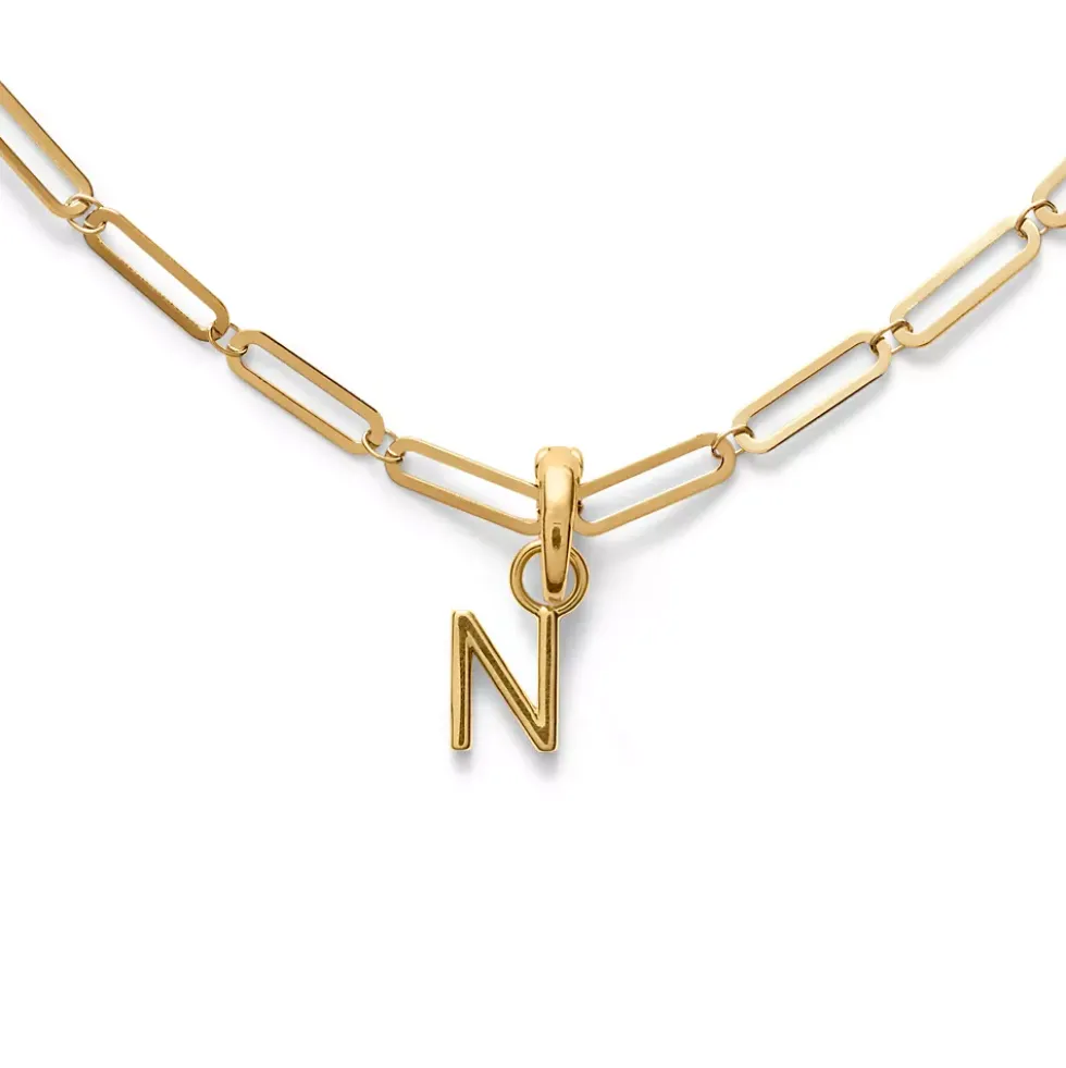 Water-Resistant Letter Charm