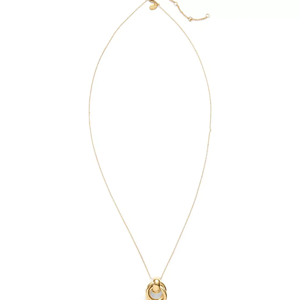 Water-Resistant Long Knot Pendant Necklace