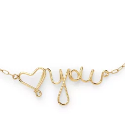 Water-Resistant Love You Necklace
