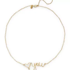 Water-Resistant Love You Necklace