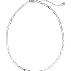 Water-Resistant Short Link Layering Single Necklace