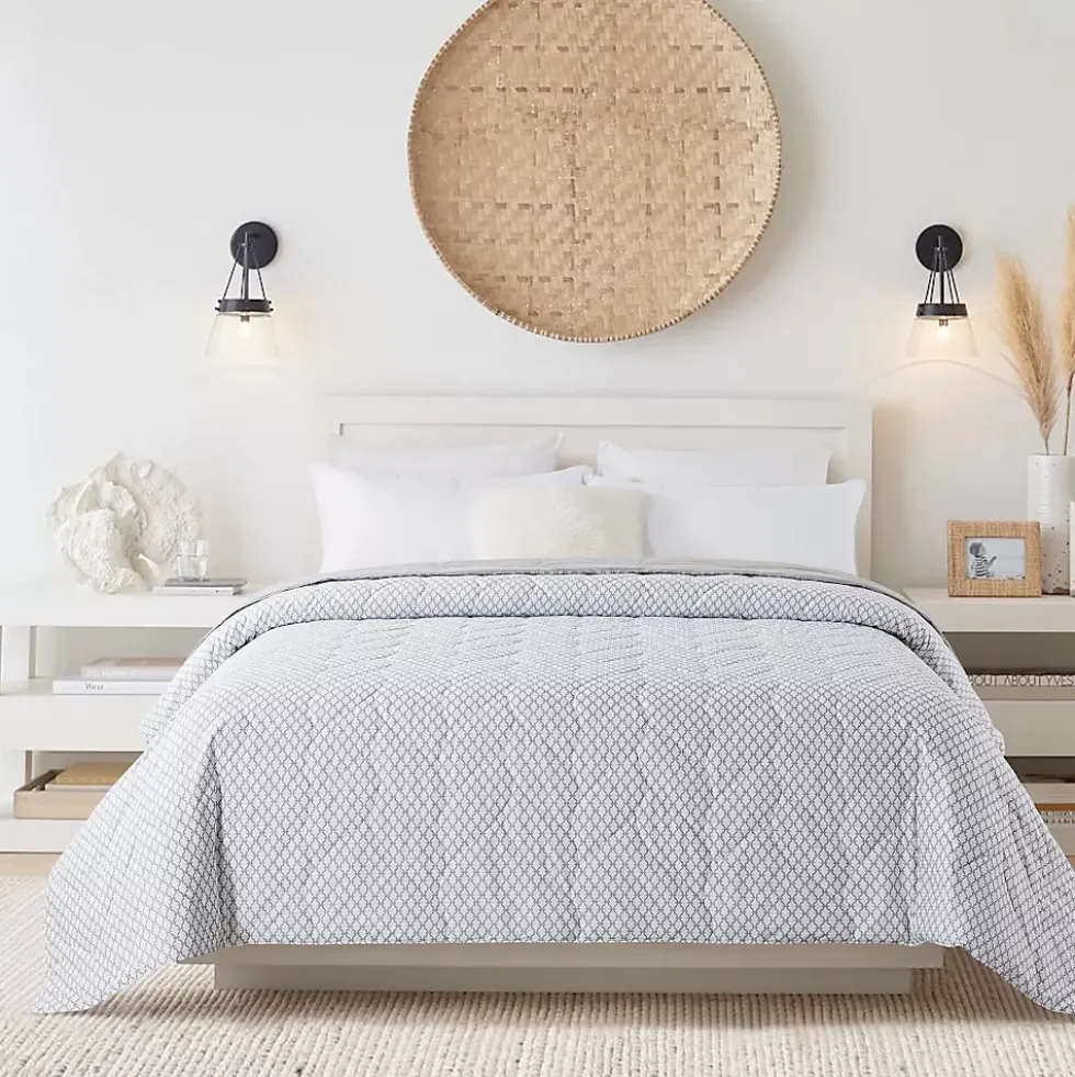 Waverly Antimicrobial Cotton Reversible Down Alternative Bed Blanket