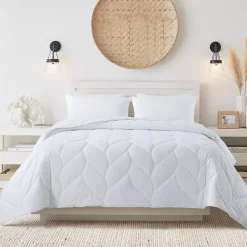 Waverly Cotton White Duck Down and Feather Comforter