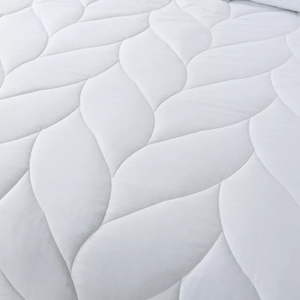 Waverly Cotton White Duck Down and Feather Comforter