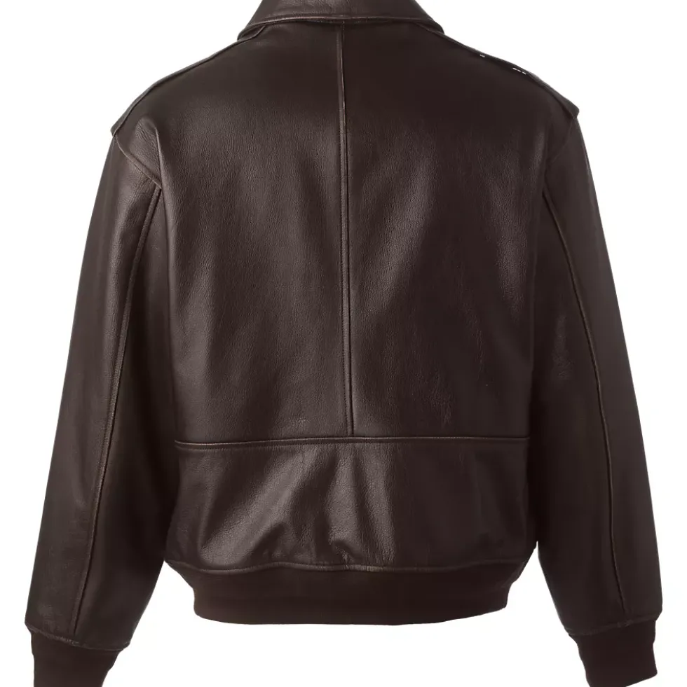 Willis and Geiger Leather Bomber Jacket