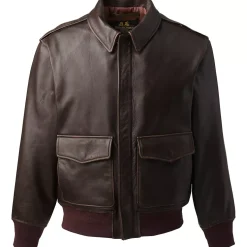 Willis and Geiger Leather Bomber Jacket