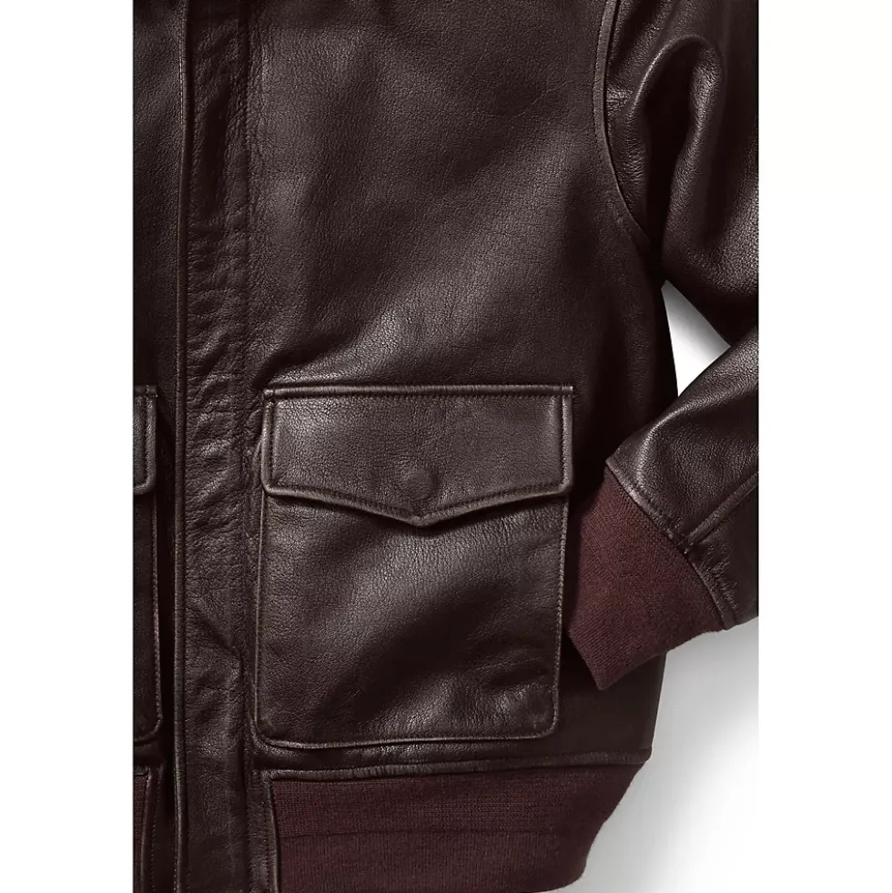 Willis and Geiger Leather Bomber Jacket