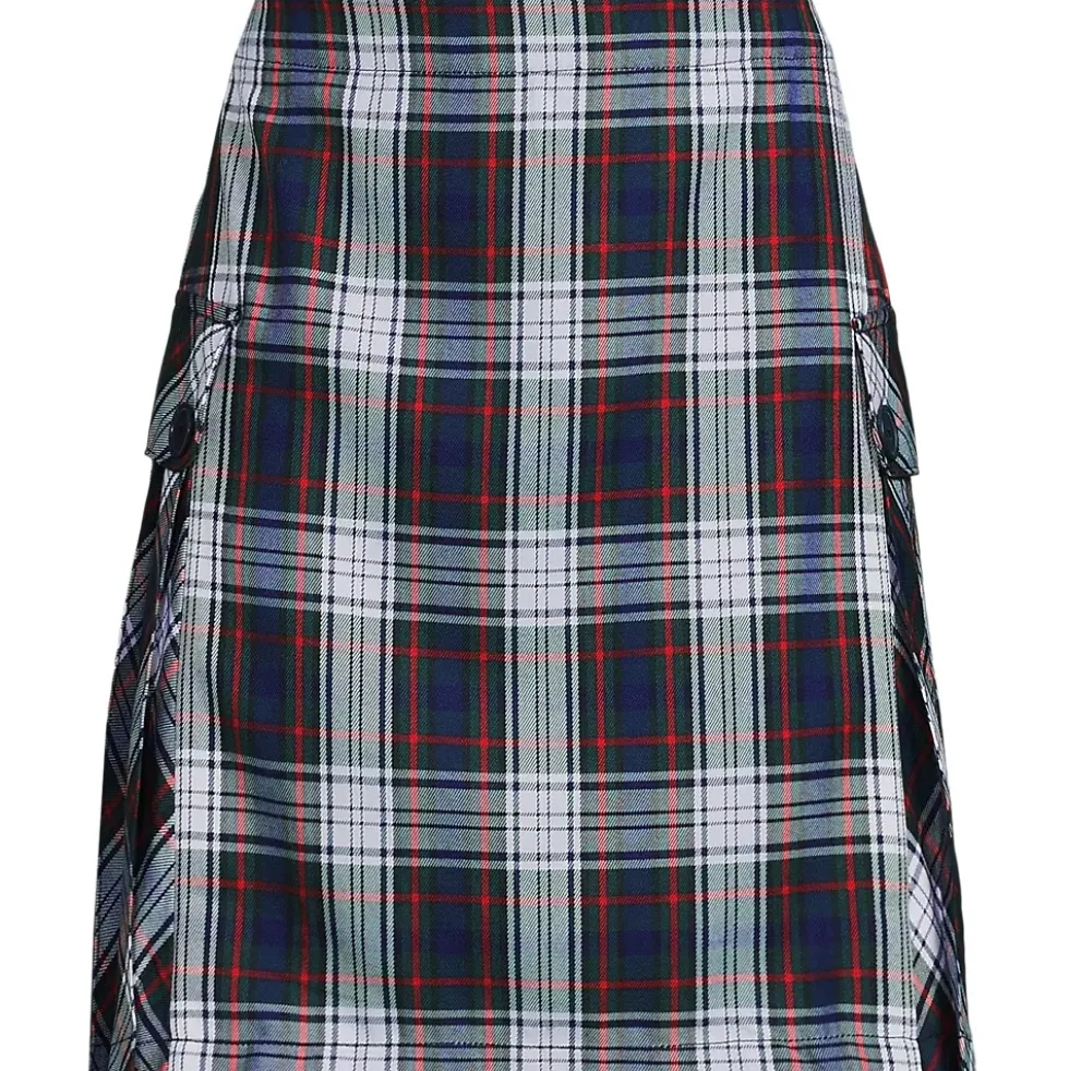 Women's Above the Knee Plaid Side Pleat Skort
