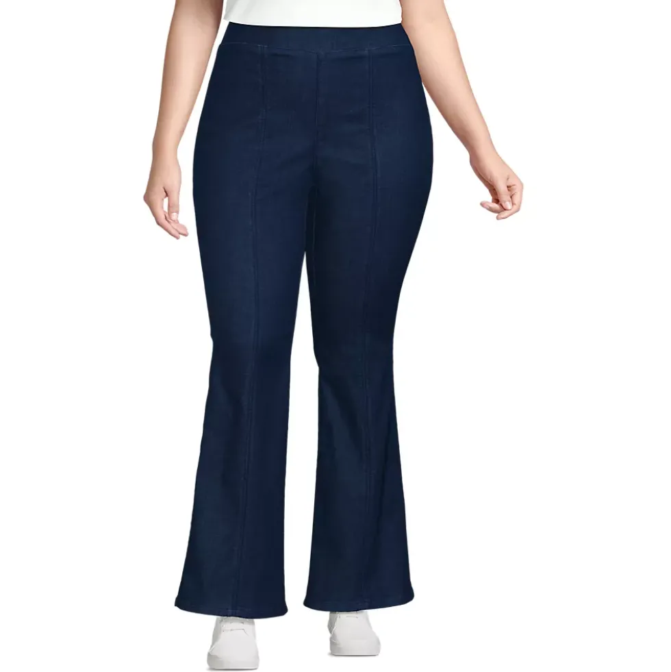 Women's Adaptive Lycra High Rise Pull On Flare Jeans