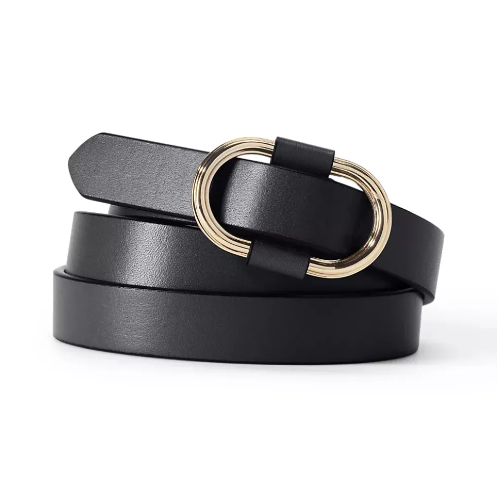 Women's Adjustable Skinny Leather Belt