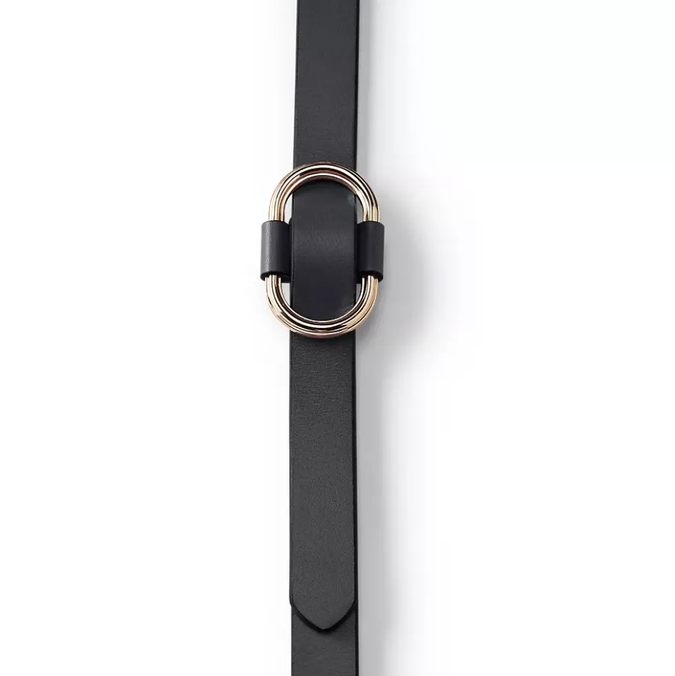 Women's Adjustable Skinny Leather Belt