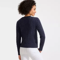 Women's American Flag Drifter Cable Sweater