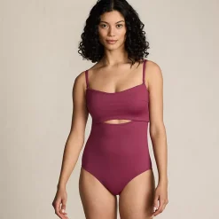 Women's Bandeau Cut Out One Piece