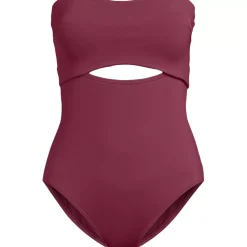 Women's Bandeau Cut Out One Piece