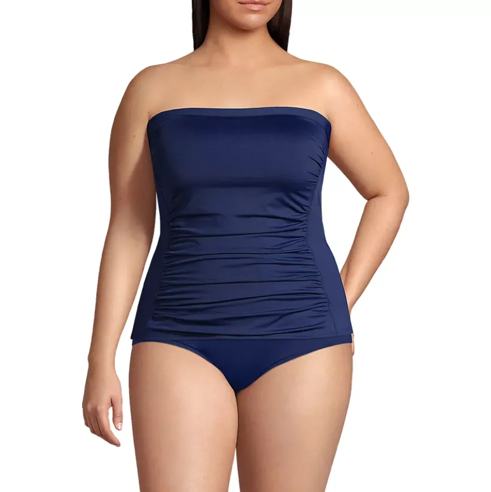 Women's Bandeau Tankini Swimsuit Top