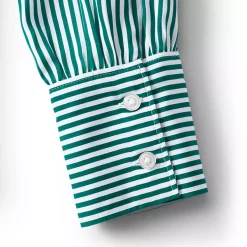 Women's Banded Collar Button Front Shirt