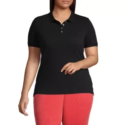 Women's Banded Short Sleeve Fem Fit Mesh Polo