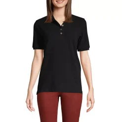 Women's Banded Short Sleeve Mesh Polo