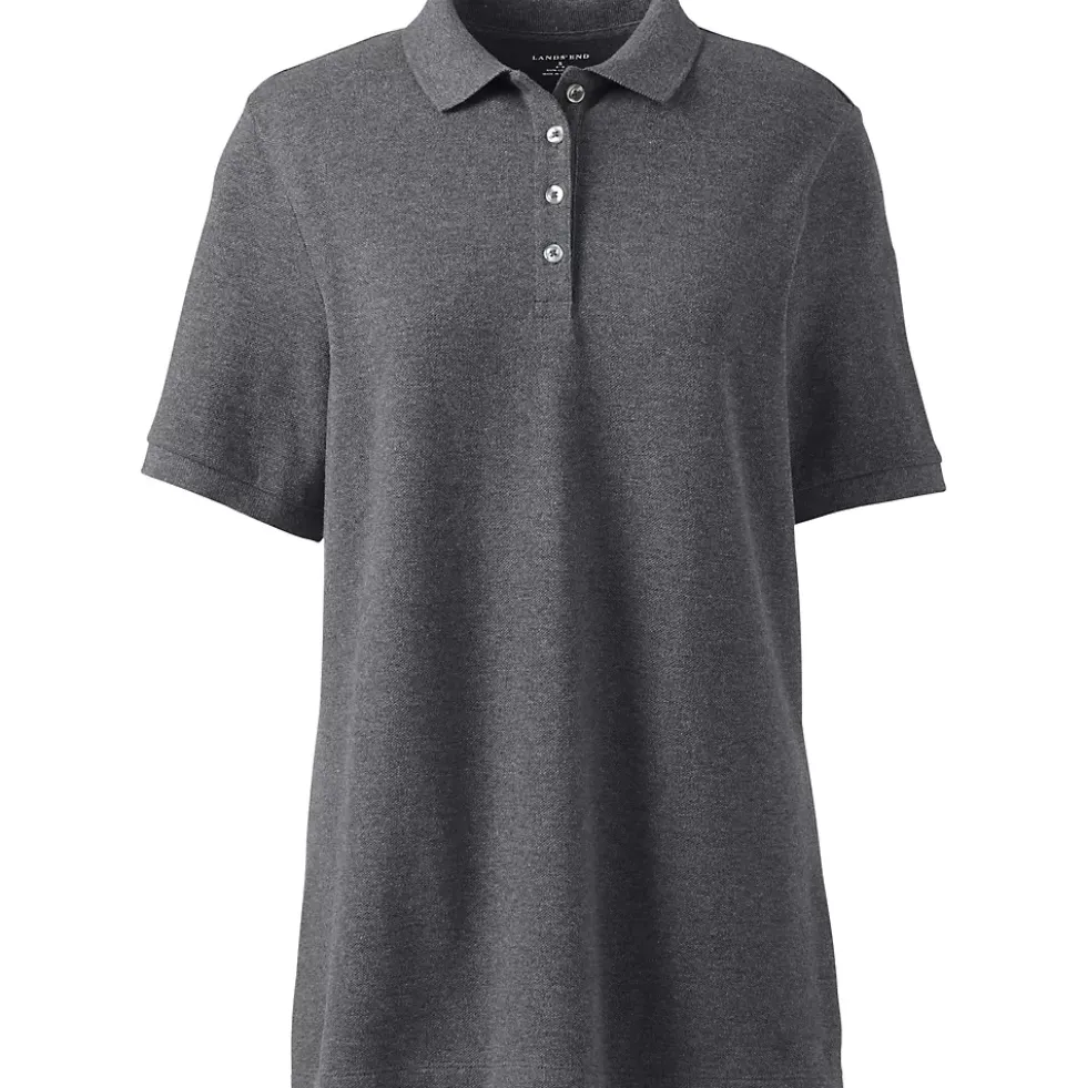 Women's Banded Short Sleeve Mesh Polo
