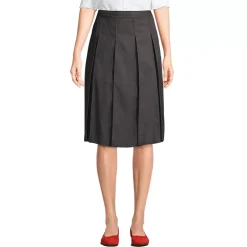 Women's Below The Knee Box Pleat Skirt